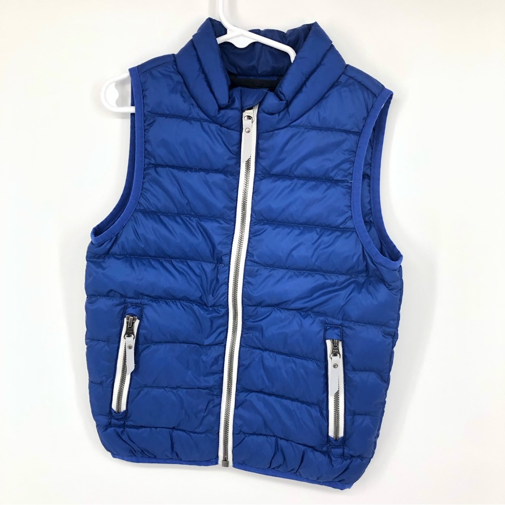 Hanna Andersson Boys Blue Puffer Vest Sz 110